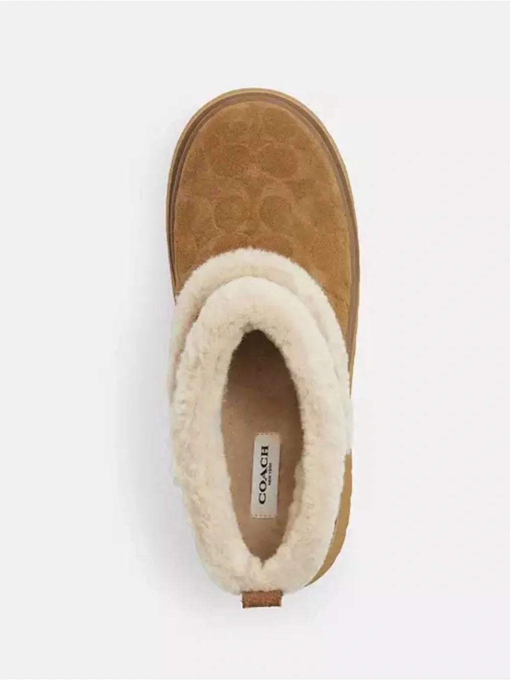 Coach genuine shearling